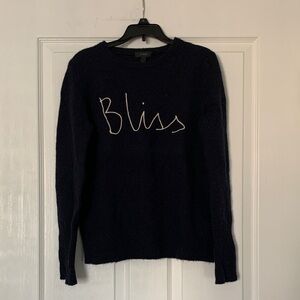 # 4/39 J. Crew Charcoal women Bliss Sweater, size S, 42% wool